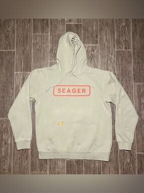 Seager Pullover Hoodie Mens Large Green Western Preppy Classic Cowboy Outdoors